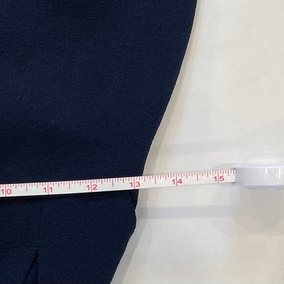 NY & Co. Navy Sleeveless Wide Leg Belted Jumpsuit / Pantsuit, Size 2 - Picture 13 of 15